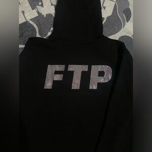 FTP Rhinestone Logo Pullover Black